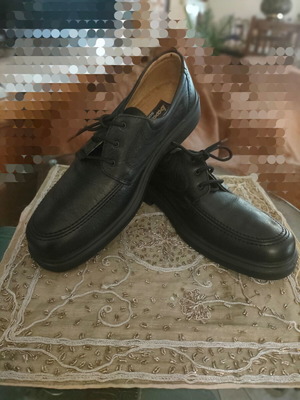 Boxer Soft casual leather shoes new, size 48, black