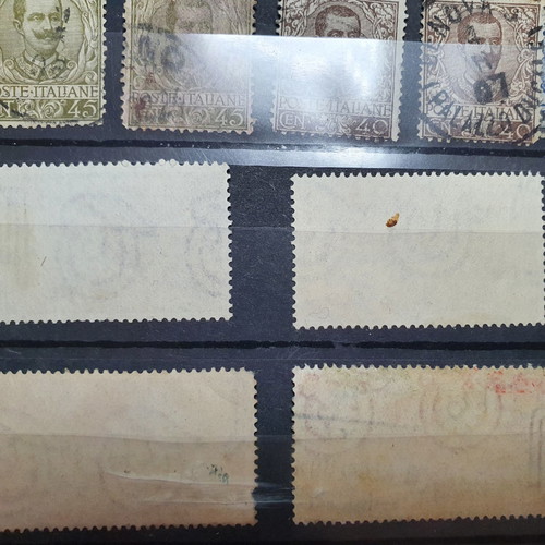 Italian stamp collection used with Floreale, Leoni and others