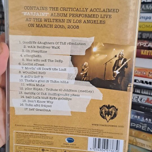 Warpaint The Black Crowes DVD like new, subtitled