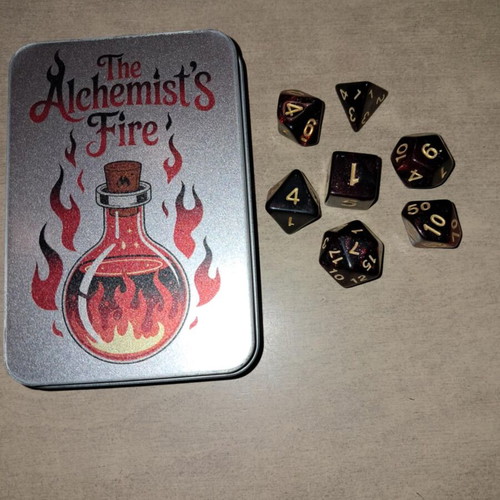 The Alchemist's Fire D&D dice set