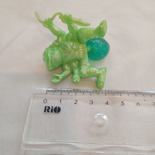 Vintage Υπογήινος Ninja Kombattini figure used, green