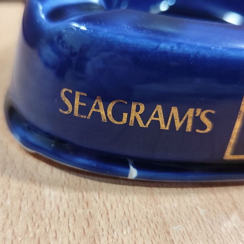 Seagram's V.O. Canadian Whisky ceramic ashtray used