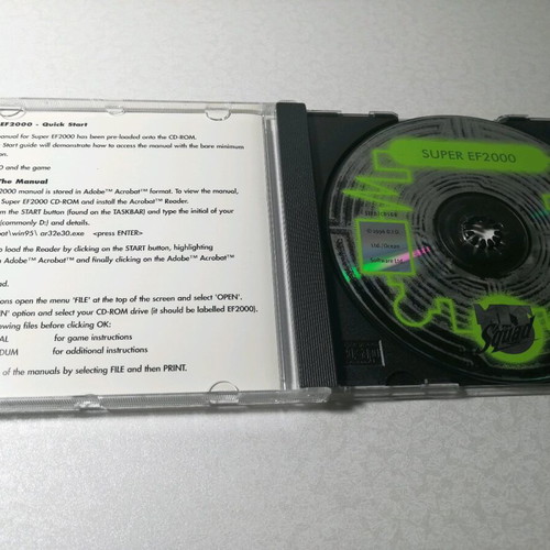 Super EF 2000 Windows 95 game like new for PC