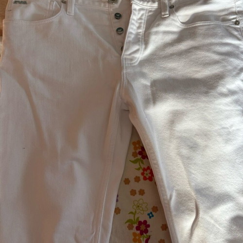 Armani white denim pants like new, size 33