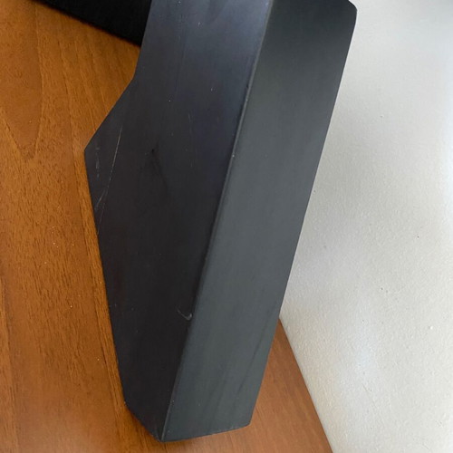 Wooden knife block Kochtopfhaus Müller used, heavy quality German brand
