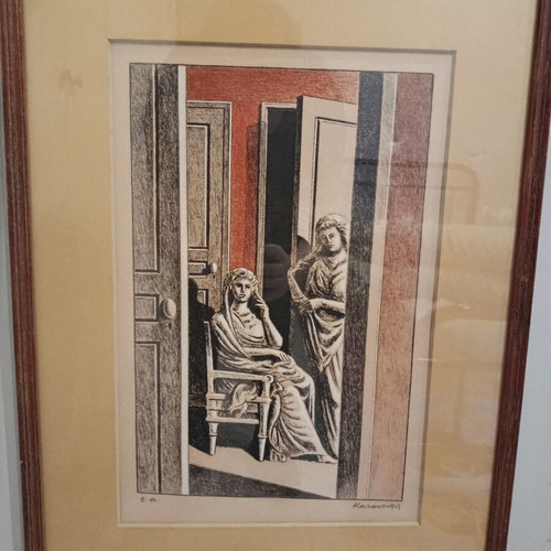 Karavouzis Épreuve d’Artiste print with frame, like new