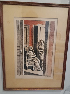 Karavouzis Épreuve d’Artiste print with frame, like new