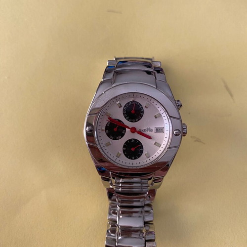 Oxette wristwatch women's used, silver, battery required