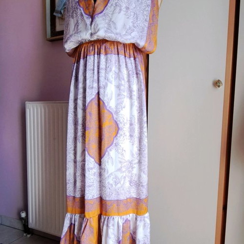 Nidodileda satin dress like new, multicolor, one size