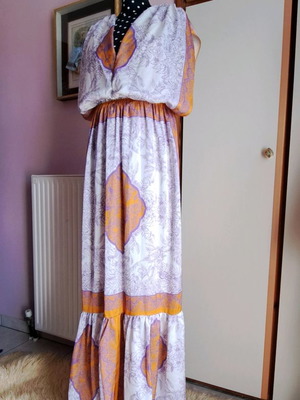 Nidodileda satin dress like new, multicolor, one size