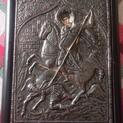 SILVER ICON 950 SAINT DEMETRIUS***EMPTYING OF WAREHOUSE