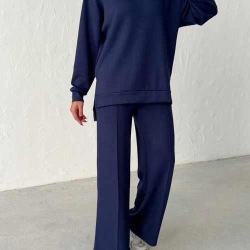 Set blouse and pants new blue