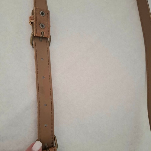 Tan Belt With Double Buckle New, 100 cm