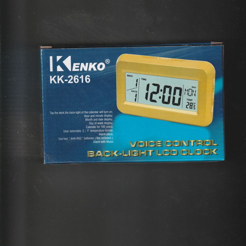 Digital alarm clock with temperature display new
