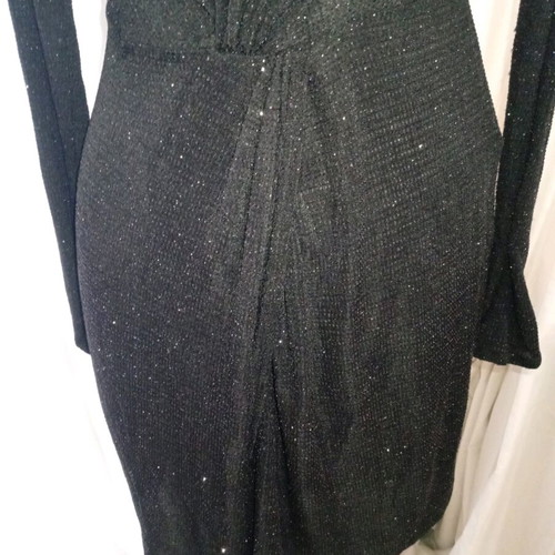 Pull & Bear elastic black glitter dress medium like new
