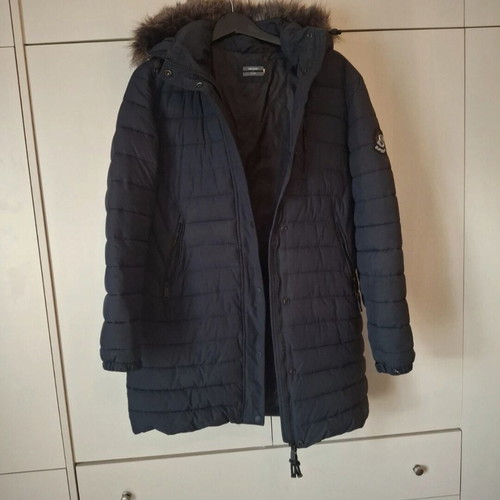 Superdry women's parka jacket No L like new, blue