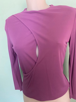 Versace purple vintage evening blouse new with zipper