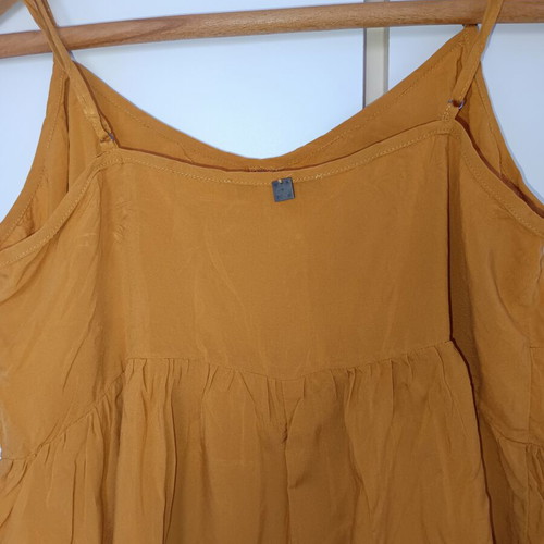 Attrattivo mustard yellow cami top used, size L