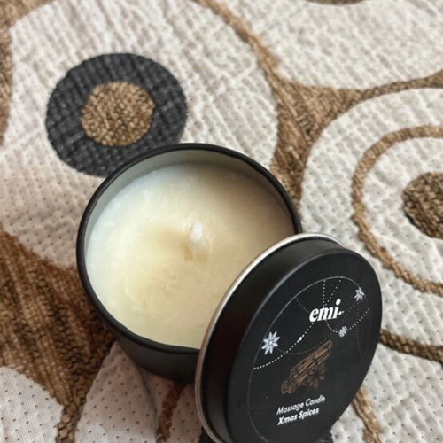 Massage Candle Xmas Spices new, aromatic with oils for massage