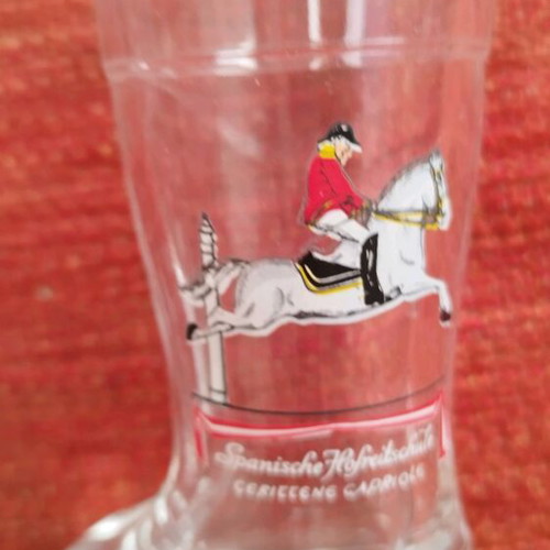 Set of 6 boot-shaped shot glasses Spanish Riding School like new