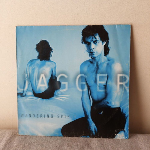 Mick Jagger Wandering Spirit vinyl record used, rock