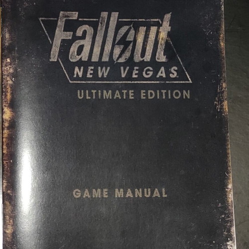 Fallout New Vegas PS3 instruction manual new, misprint edition