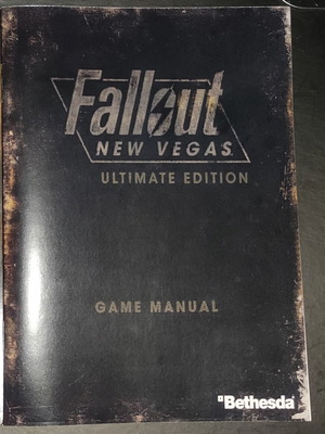 Fallout New Vegas PS3 instruction manual new, misprint edition