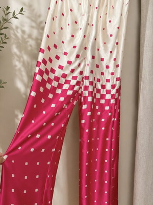 Lumina One Size Jumpsuit New, White and Red