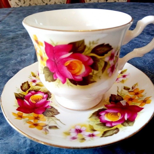 Royal Kent Collectible Cup and Saucer from Staffordshire England