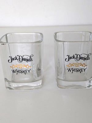 Ποτήρια σφηνάκια Jack Daniel’s Whiskey σετ 2 σαν καινούργια