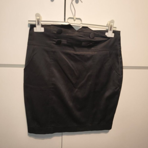 Satin skirt Naf Naf like new, size 36, black