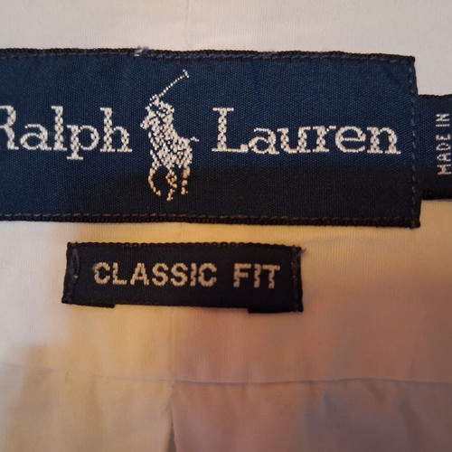 Ralph Lauren men's shirt L used, white, classic fit