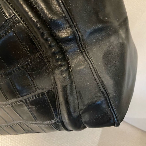 Celine black hand bag used with corner wear