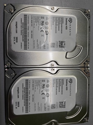 Seagate 500GB 3.5 used, pack of 2