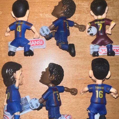 Leo Messi Barcelona Football Figures set of 17, like new