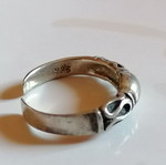 925 Silver Boho Toe Ring new with embossed designs