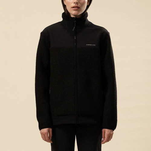 Kapten & Son Teddy Fleece Jacket new, black, size S-M