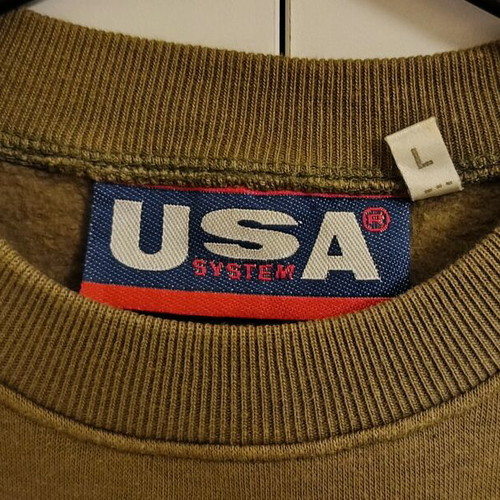 Men's sweatshirt olive color size L new