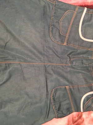 Denim women's skirt used, blue, size M