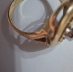 Silver women's ring vintage design from Soviet era used