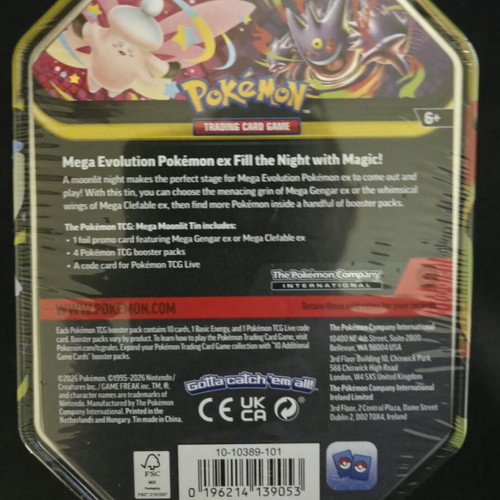 Pokemon Mega Moonlit Tin Mega Gengar EX new, sealed