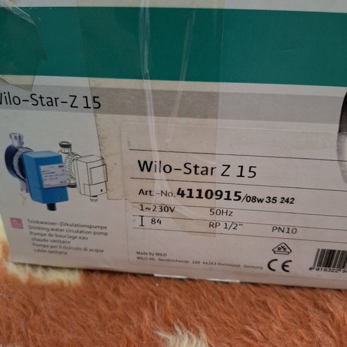 Wilo Star Z 15 circulation pump new