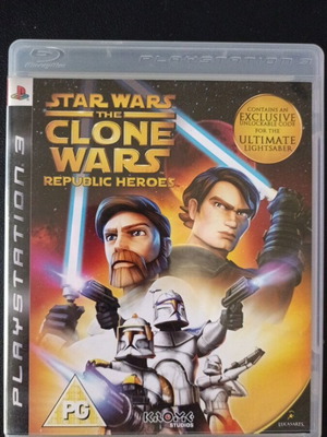 Star Wars The Clone Wars Republic Heroes PS3 game used, very good condition