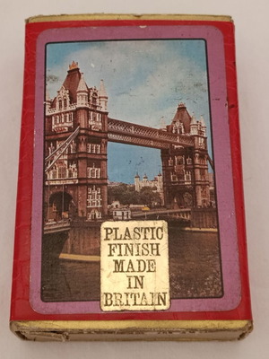 Waddingtons Tower Bridge playing cards used, complete, collectible