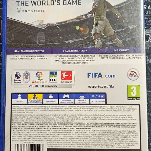 PlayStation 4 FIFA18 used