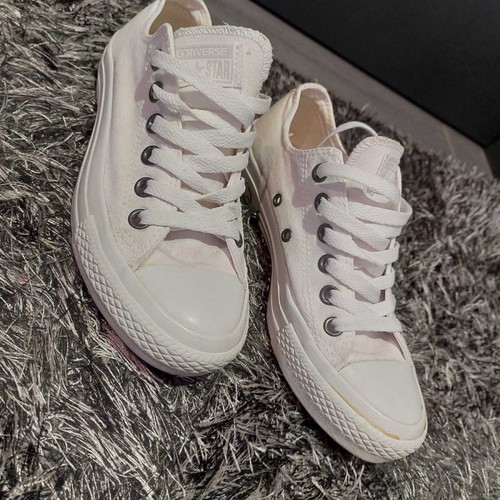 Converse athletic shoes used, white, size 37