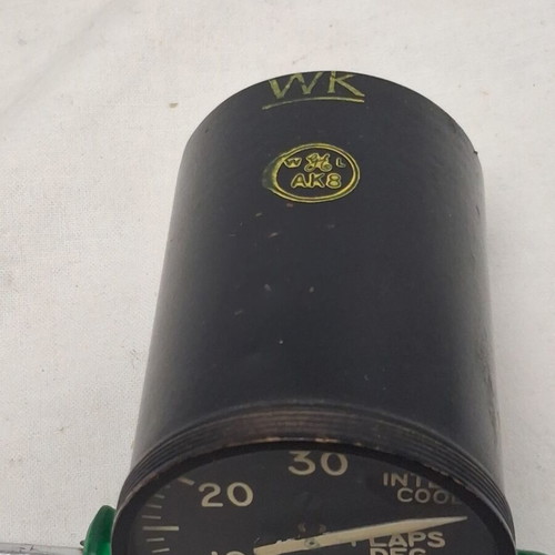 Flaps Indicator aircraft instrument used, General Electric vintage cockpit