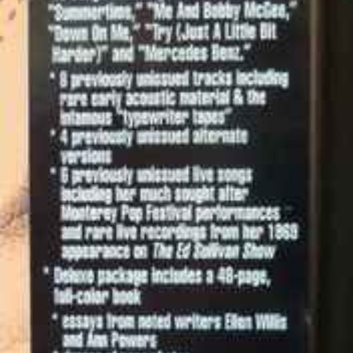 Janis Joplin Vintage 3 CD Legacy Box Set like new, rock