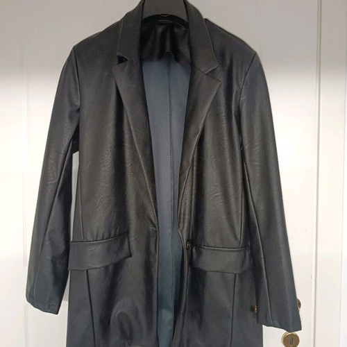 Vegan leather jacket oversized like new