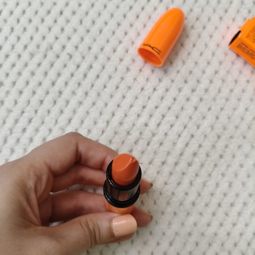 Mac Lustre Lipstick Electro vintage orange used